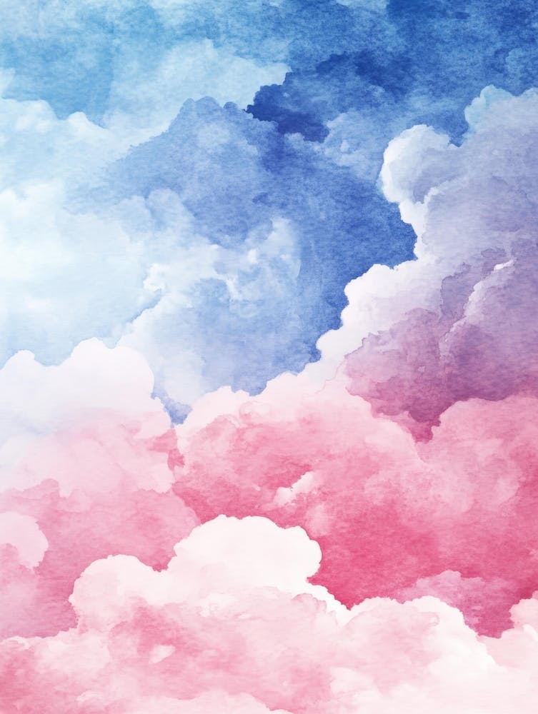 Watercolor Clouds Background 1