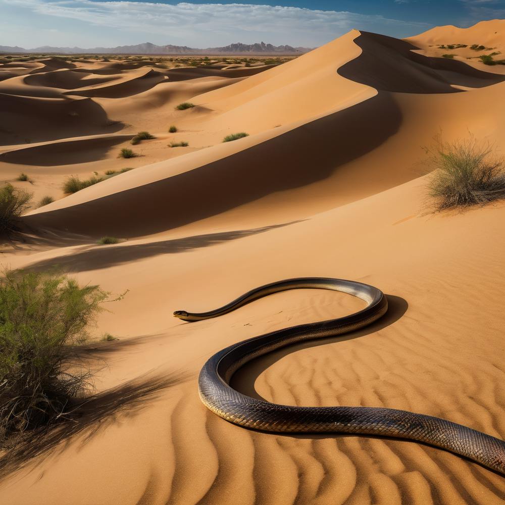Snake In The Desert