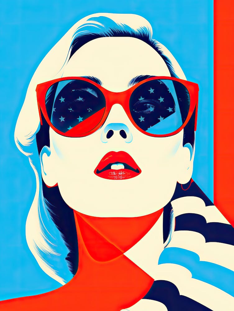 USA Pop Art Extravaganza: Empowering American Women