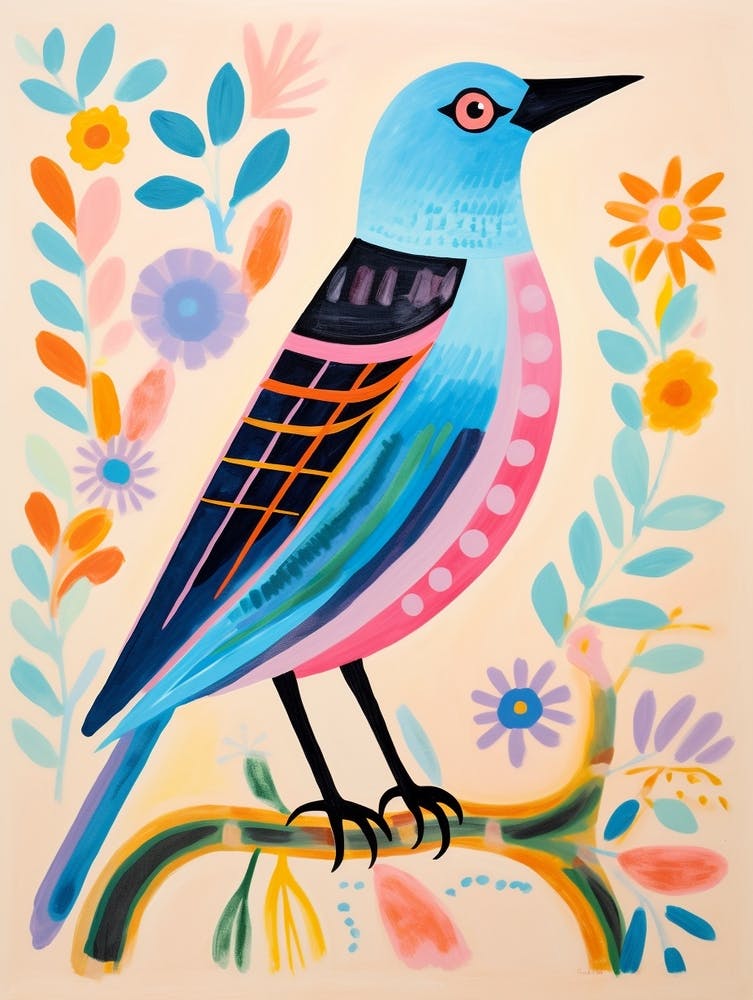 Pink Scandi Bluebird 4