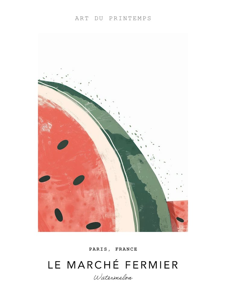 Watermelon Le Marche Fermier Poster 1