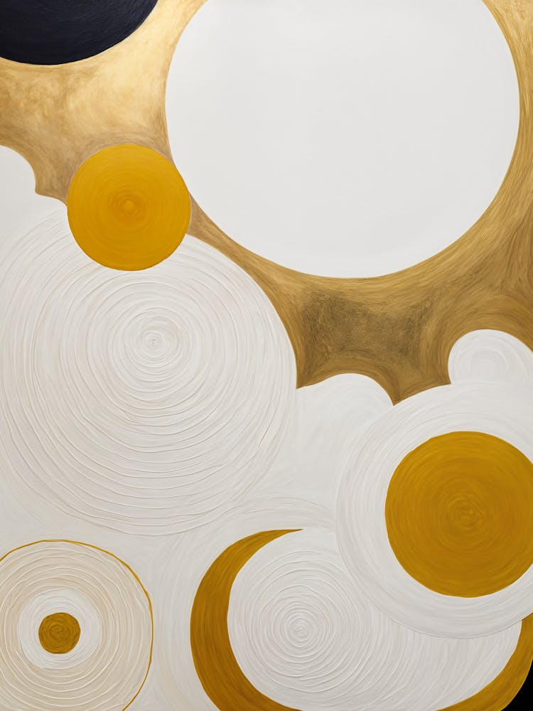 Gold und Schwarz Abstrakt Nr. 3