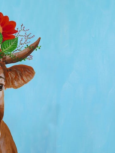 Frida Kahlo Cow