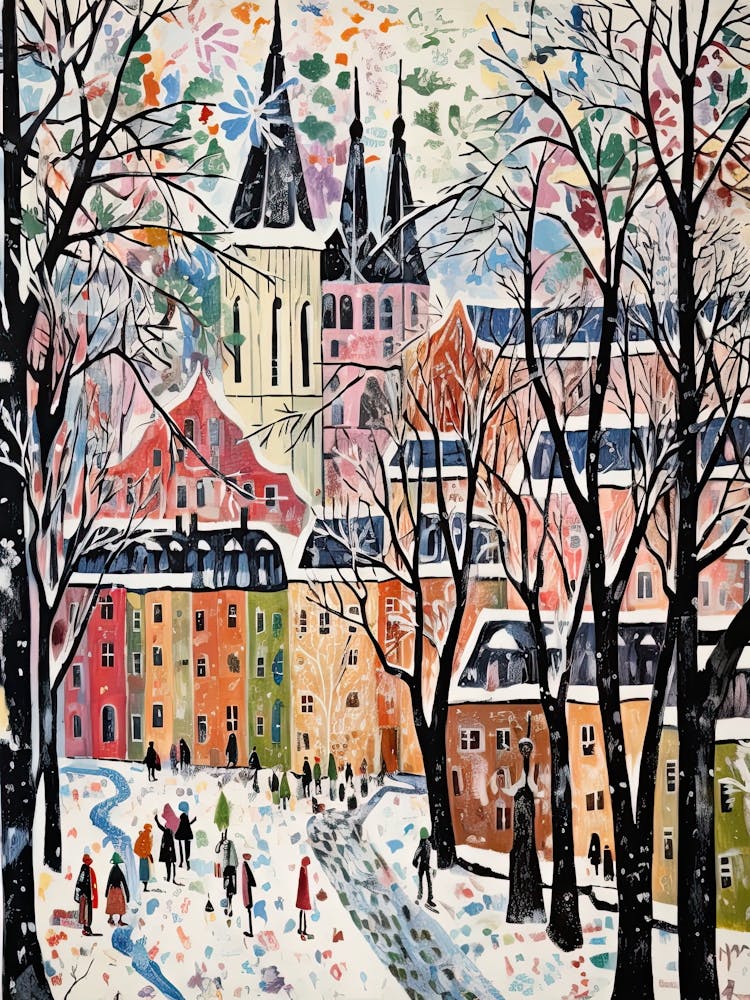 Winter Snow Munich   Germany Snow Illustration 2