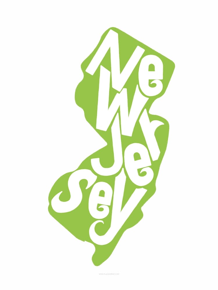 New Jersey State Typography