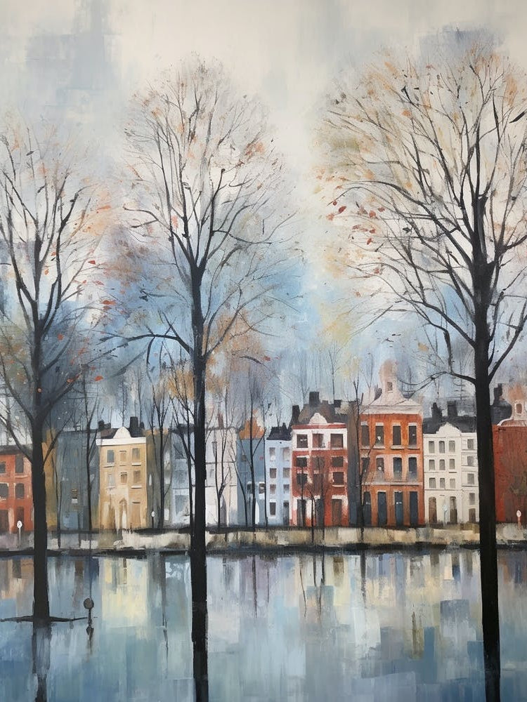 Winter City Park Painting Vondelpark Amsterdam 2