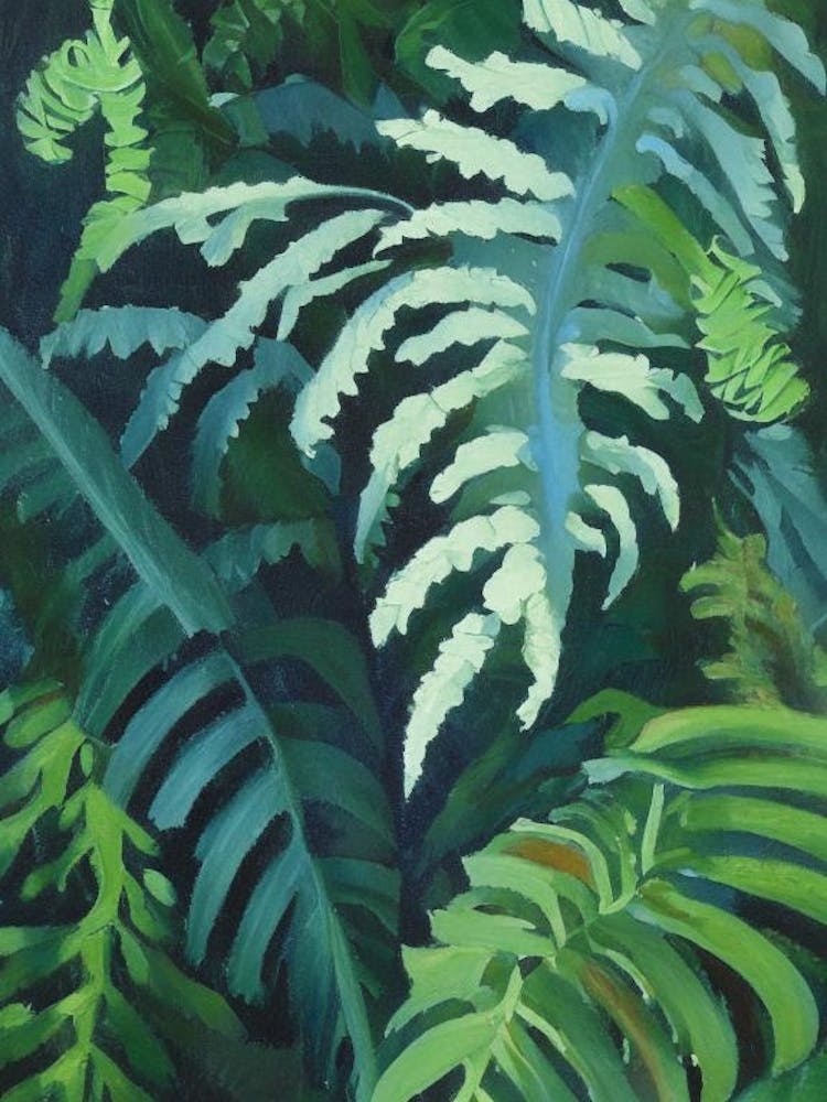 Ghost Fern Cézanne Style