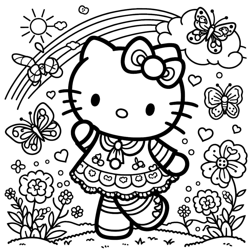 Hello Kitty Pages à colorier