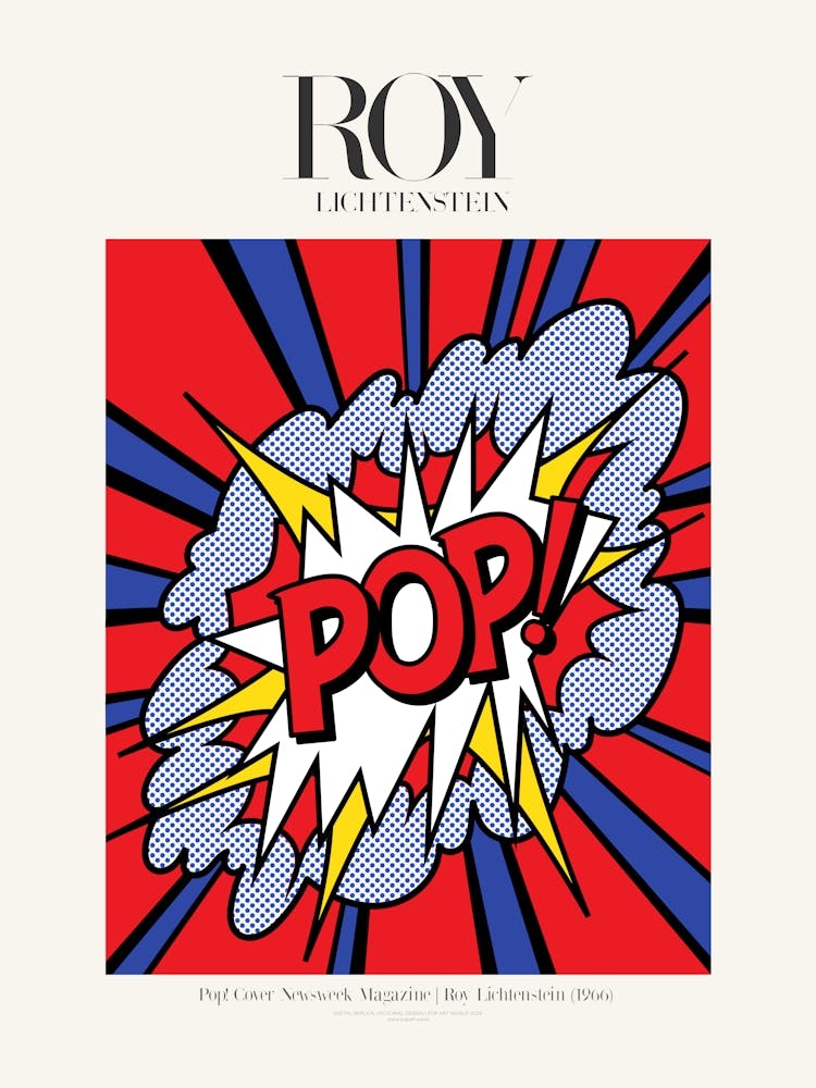 Pop! Newsweek Magazine Poster|Roy Lichtenstein 1966