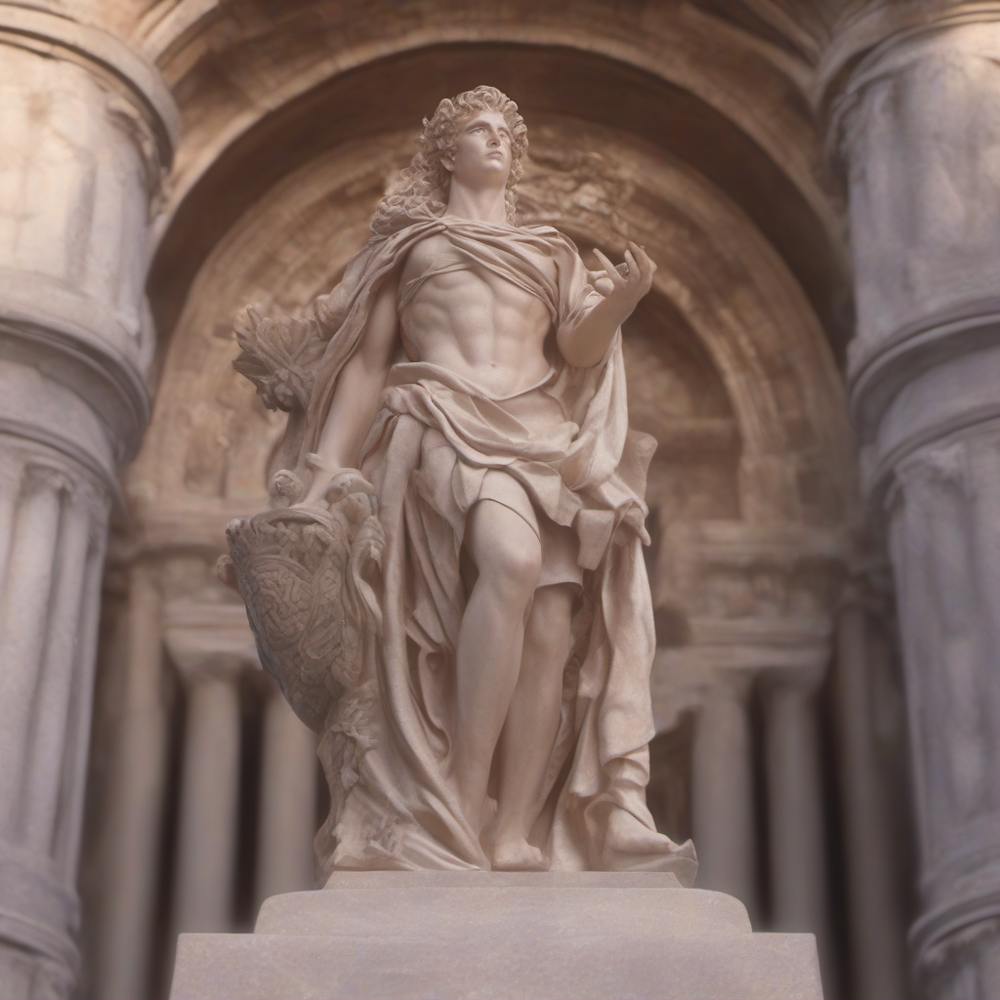 Statue von Leonardo Da Vinci