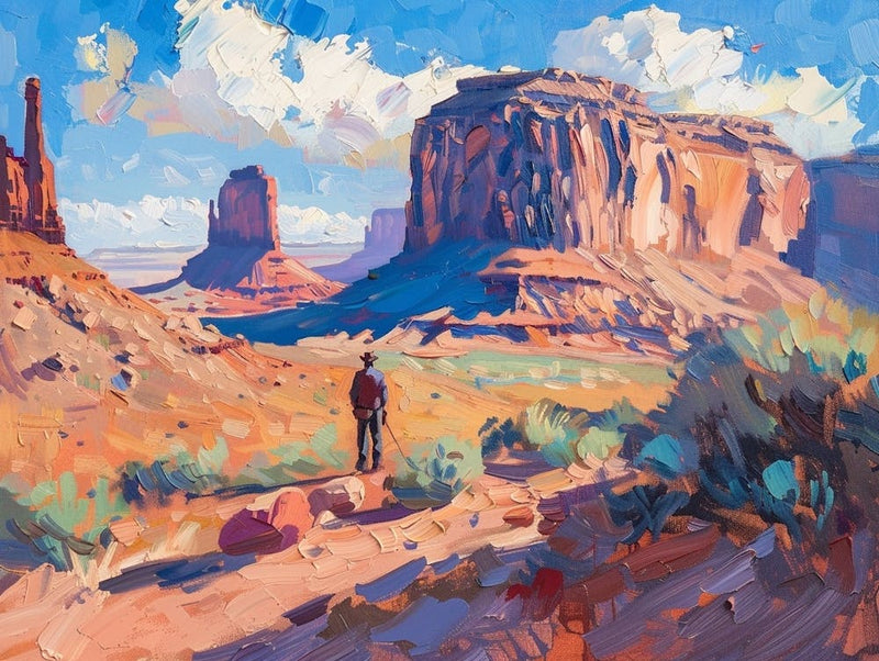 Cowboy In Monument Valley Arizona 3