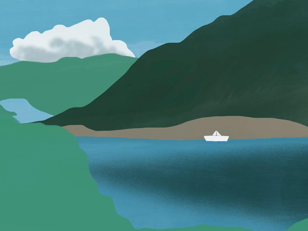 Paper Boat In The Water