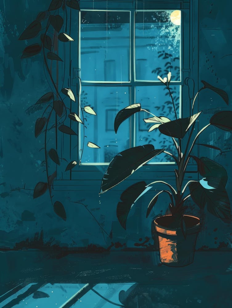 Window With A Plant 1