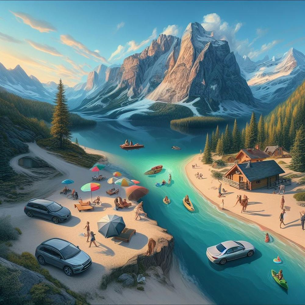 Lake In The Mountains Made By SmilyBOo