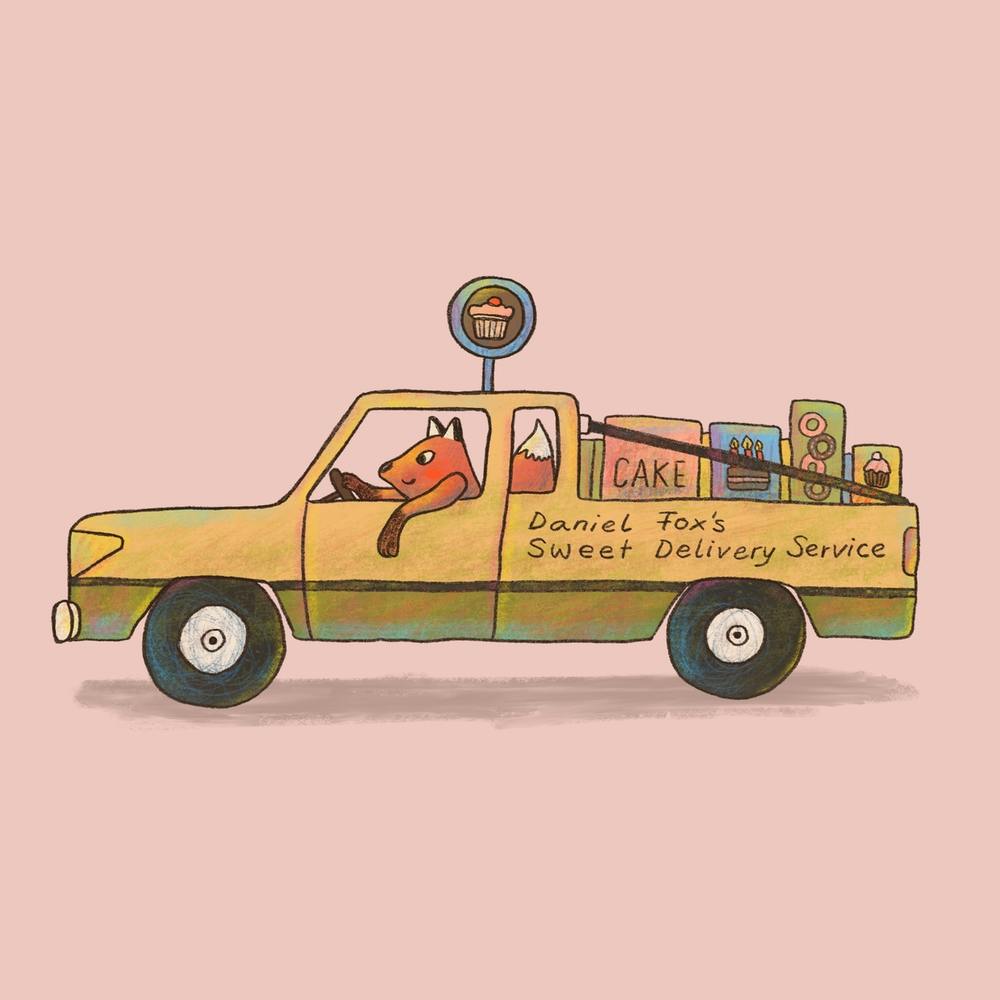 Daniel Fox's Sweet Delivery Truck Animals on Vehicles