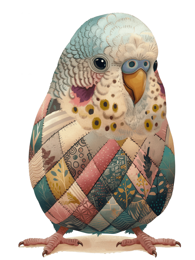 Quilted Budgerigar 8