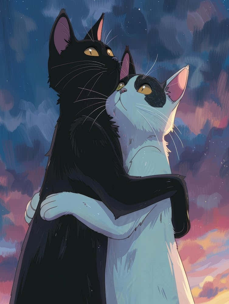 Black And White Cats 6