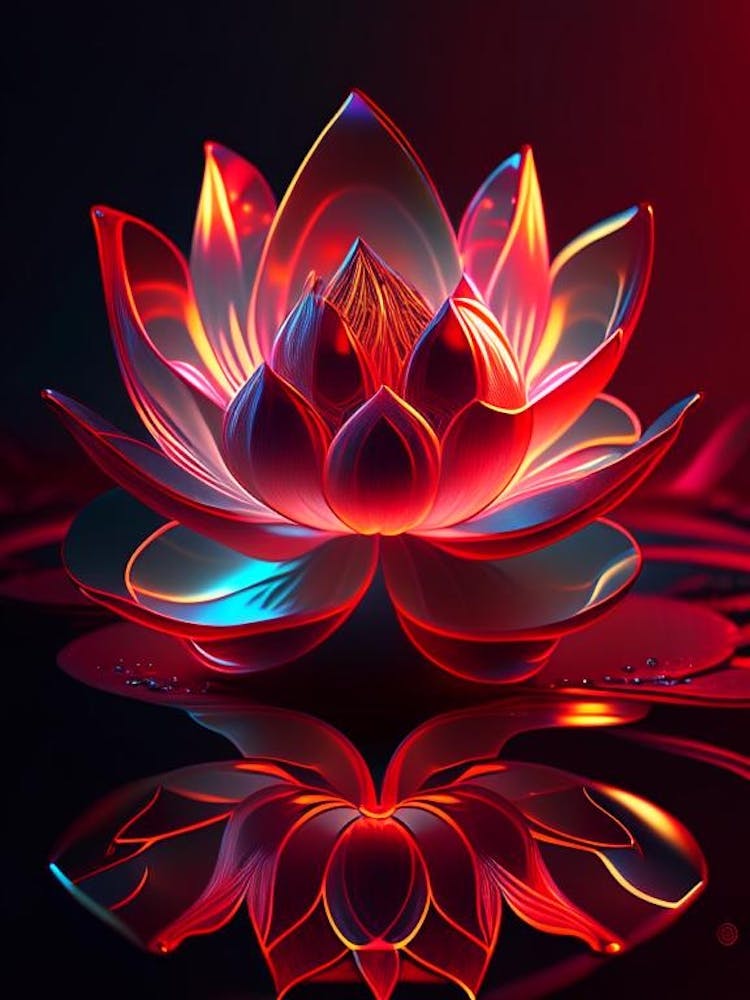 Red Lotus Holographic 4