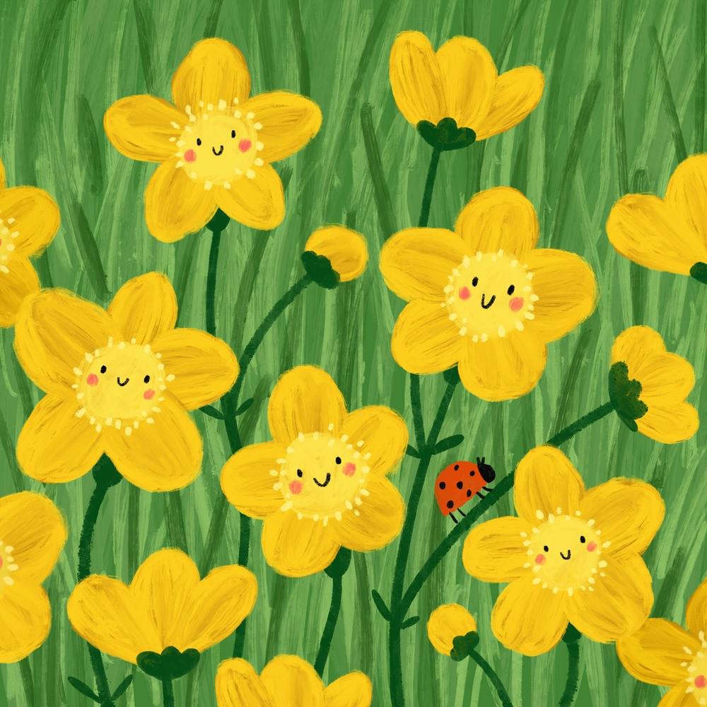 Happy Buttercups Square