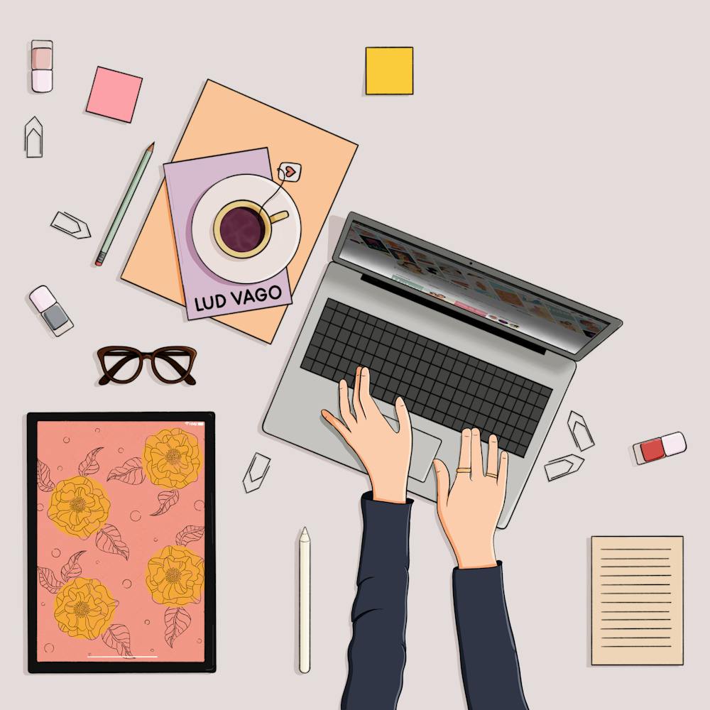 A Woman Using A Laptop