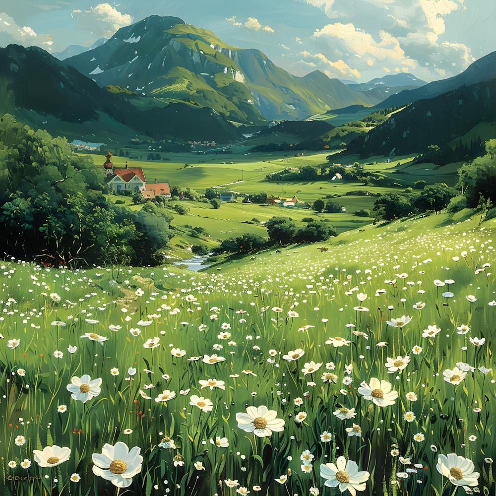 Whispering Blossoms Forest Of White Flowers