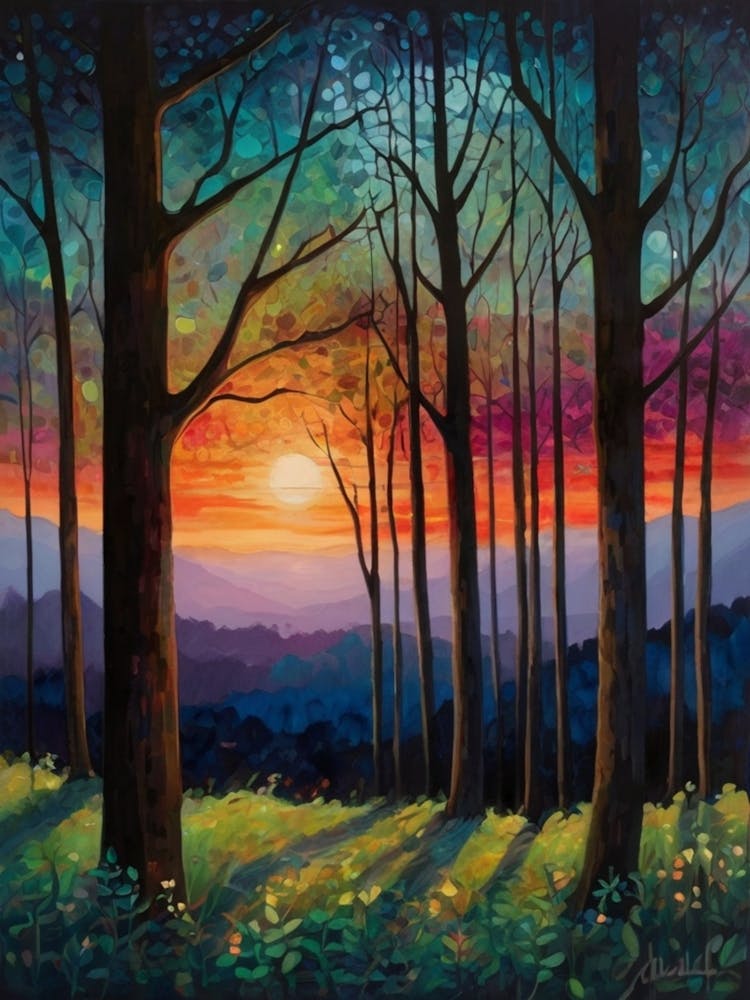 Sunset In The Woods 4