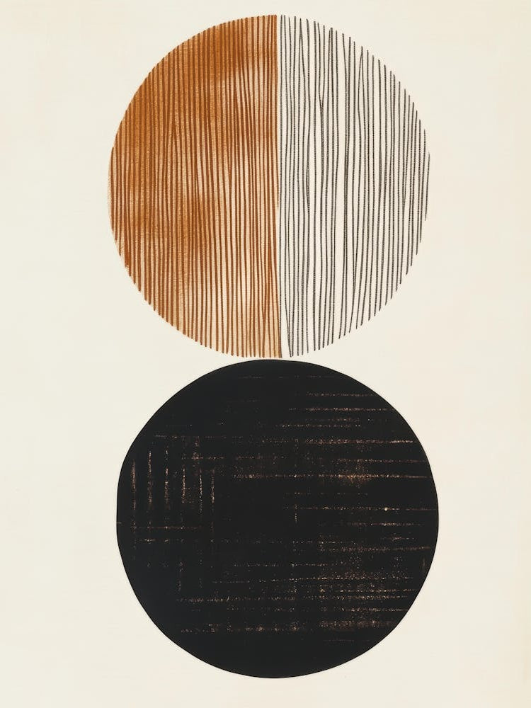 'Black And White Circles' 1