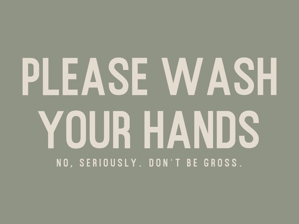 Please Wash Your Hands Bathroom