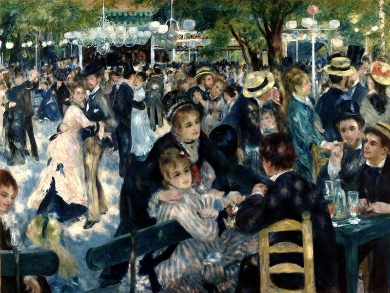 Ball At The Moulin De La Galette, 1876 By Pierre Auguste Renoir