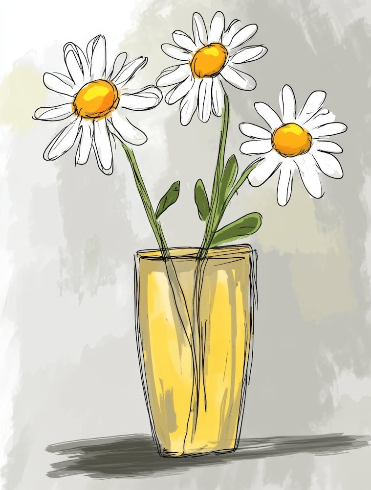 Daisies In A Vase 37