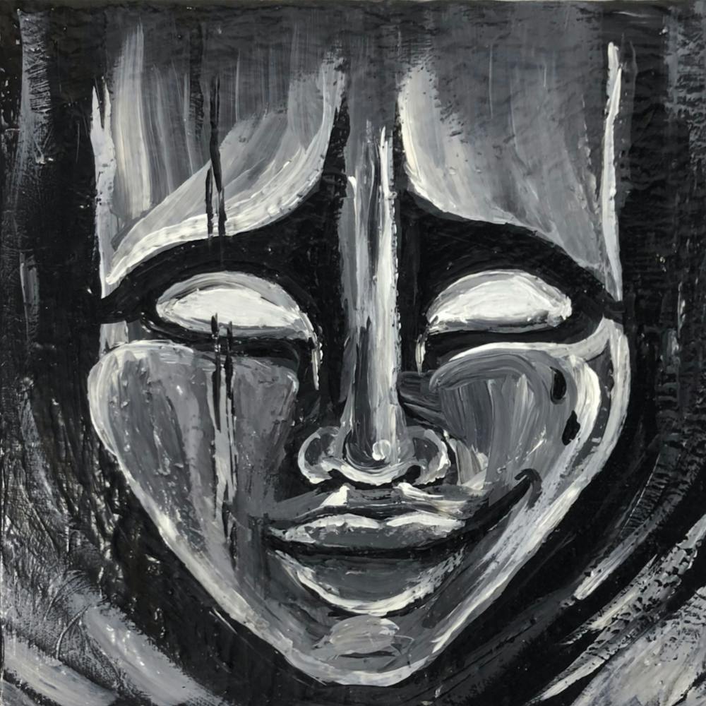 WITHOUT FACE Theater Mask Laught and Cry