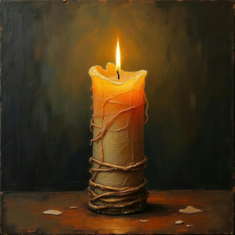 Burning Candle 1