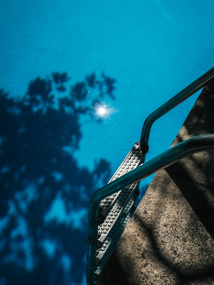Pool sunlight, Madrid, Spain
