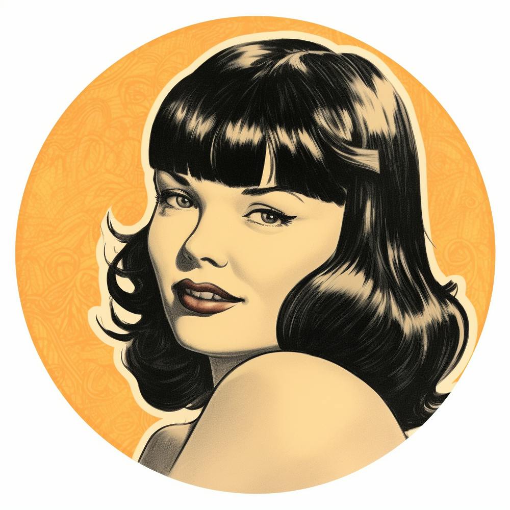 Betty Page Sticker