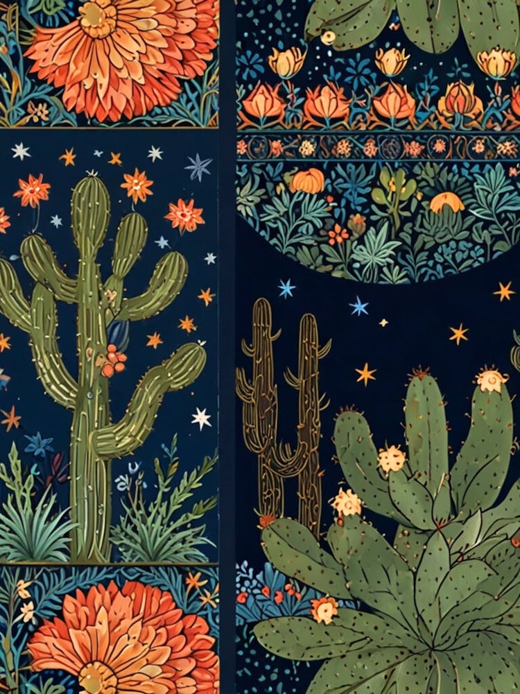 William Morris Cactus Garden