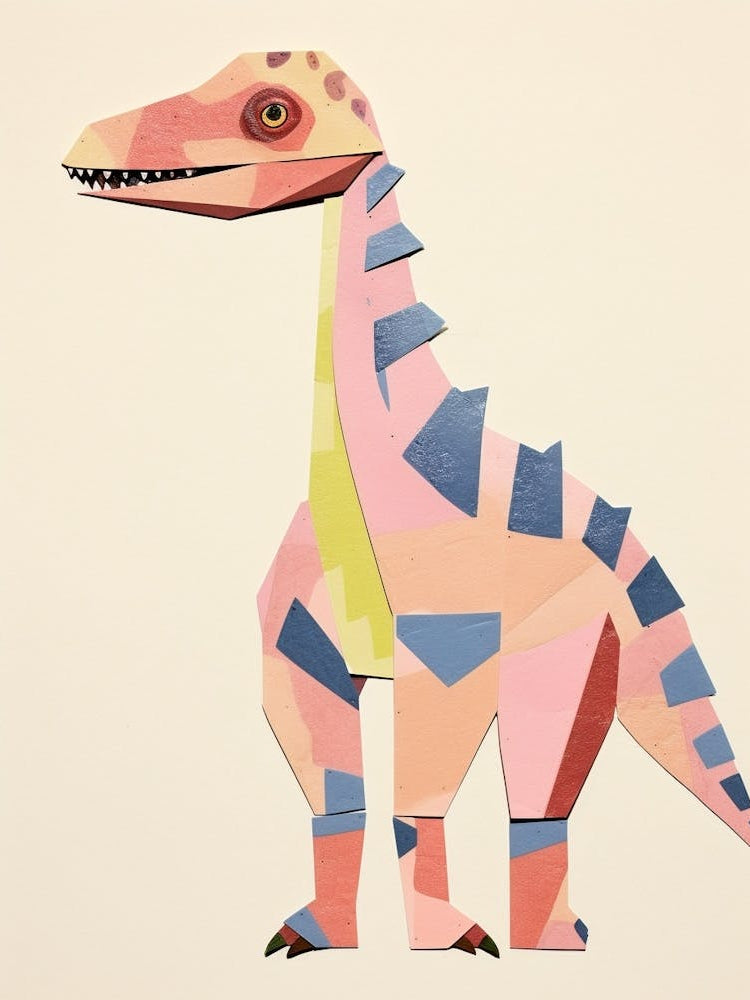Nursery Dinosaur Art Homalocephale 3