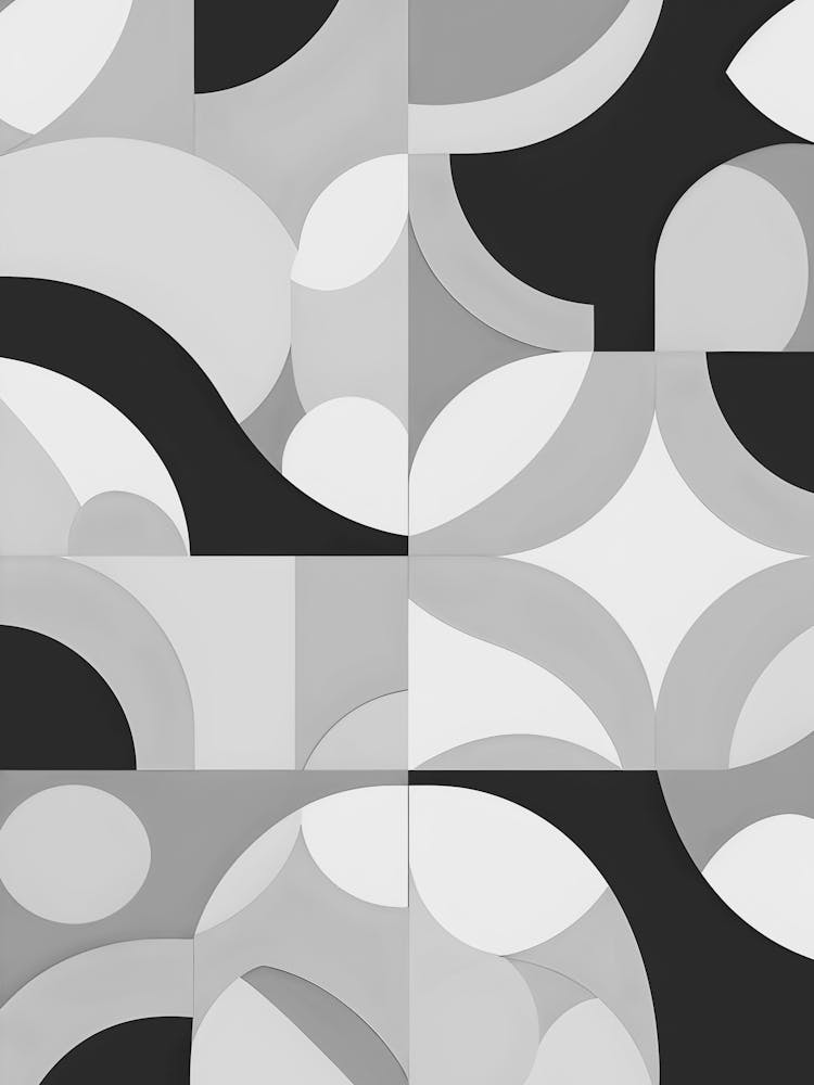 Abstract Black And White 4