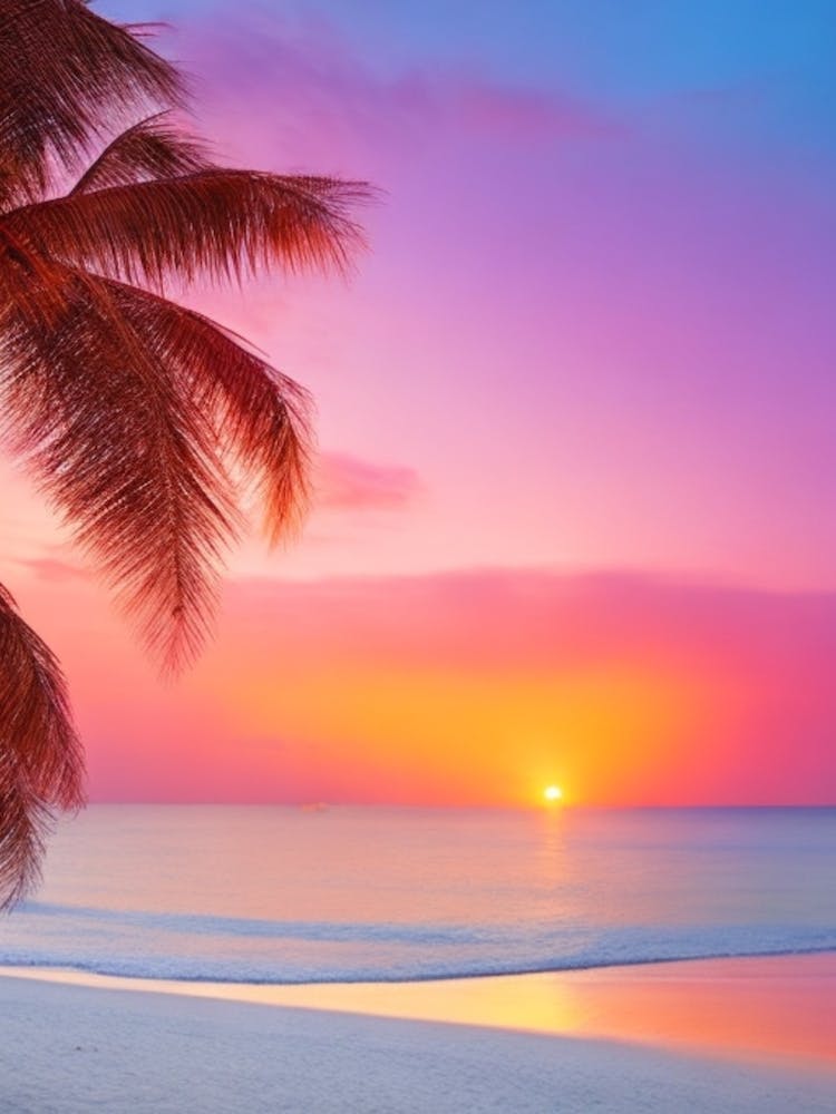 Coucher de Soleil sur une Plage Tropicale 7
