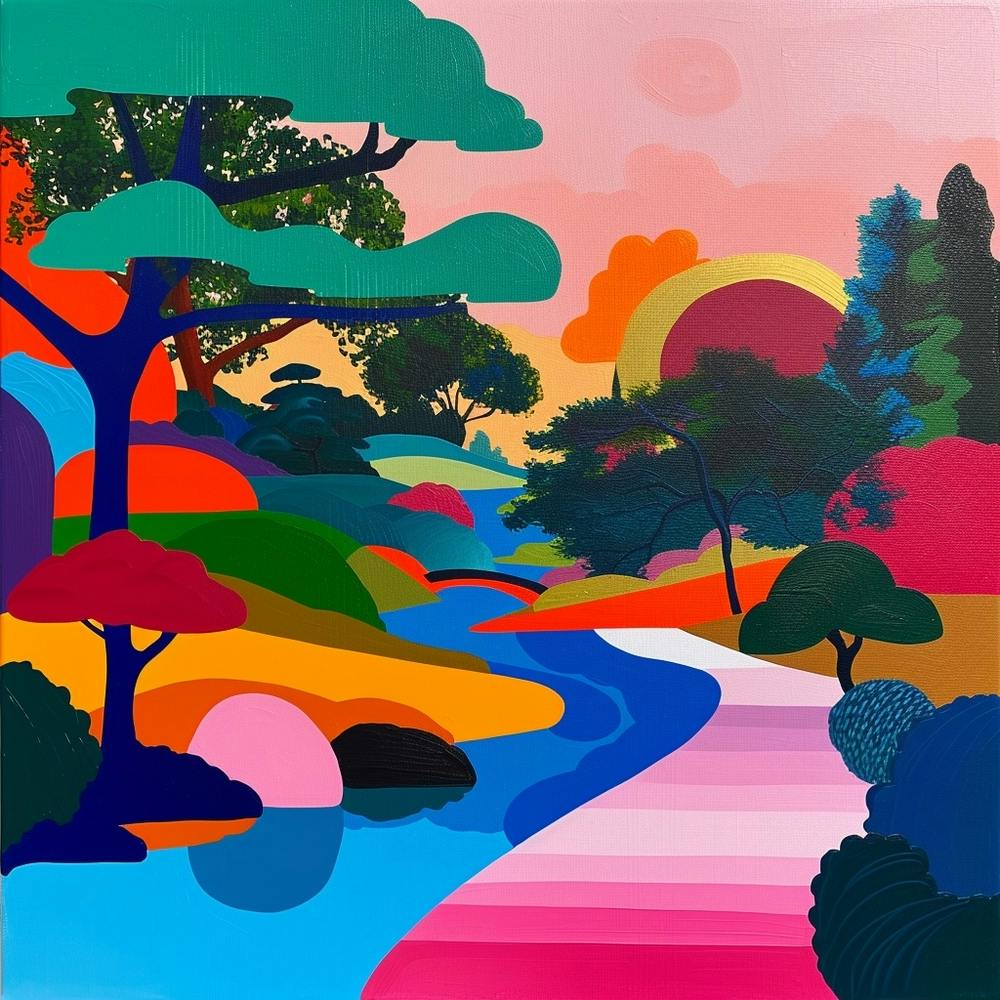 Abstract Park Collection Kenrokuen Garden Kanazawa Japan 3