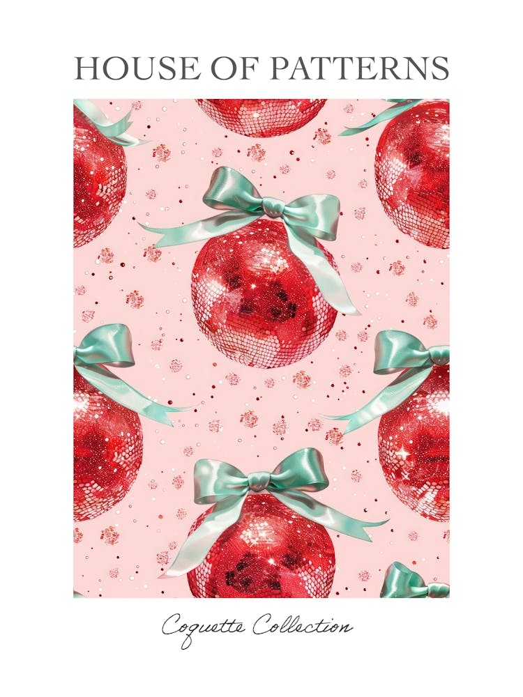 Disco Coquette 5 Pattern Poster