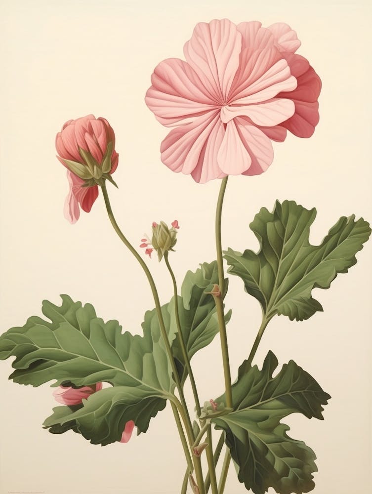 Floral Illustration Geranium 2