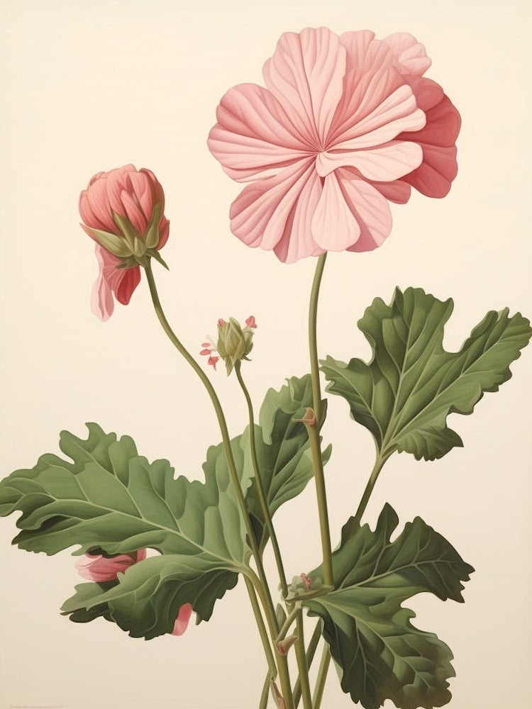 Floral Illustration Geranium 2
