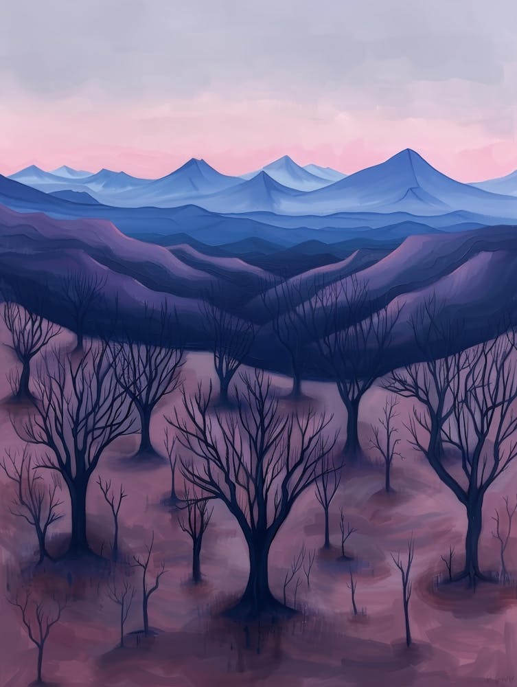 Trees In The Mountains
