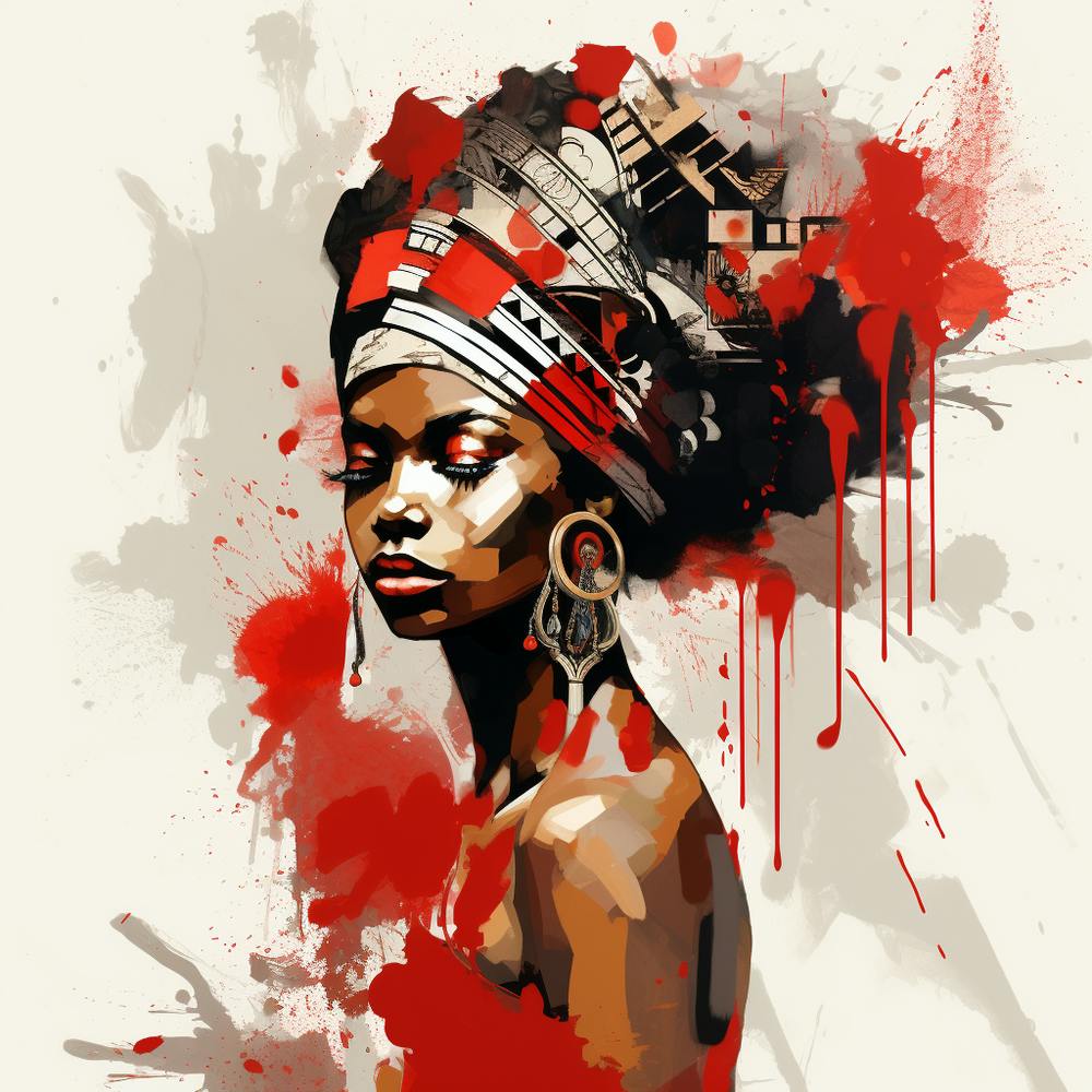Afrikanische Frau 50