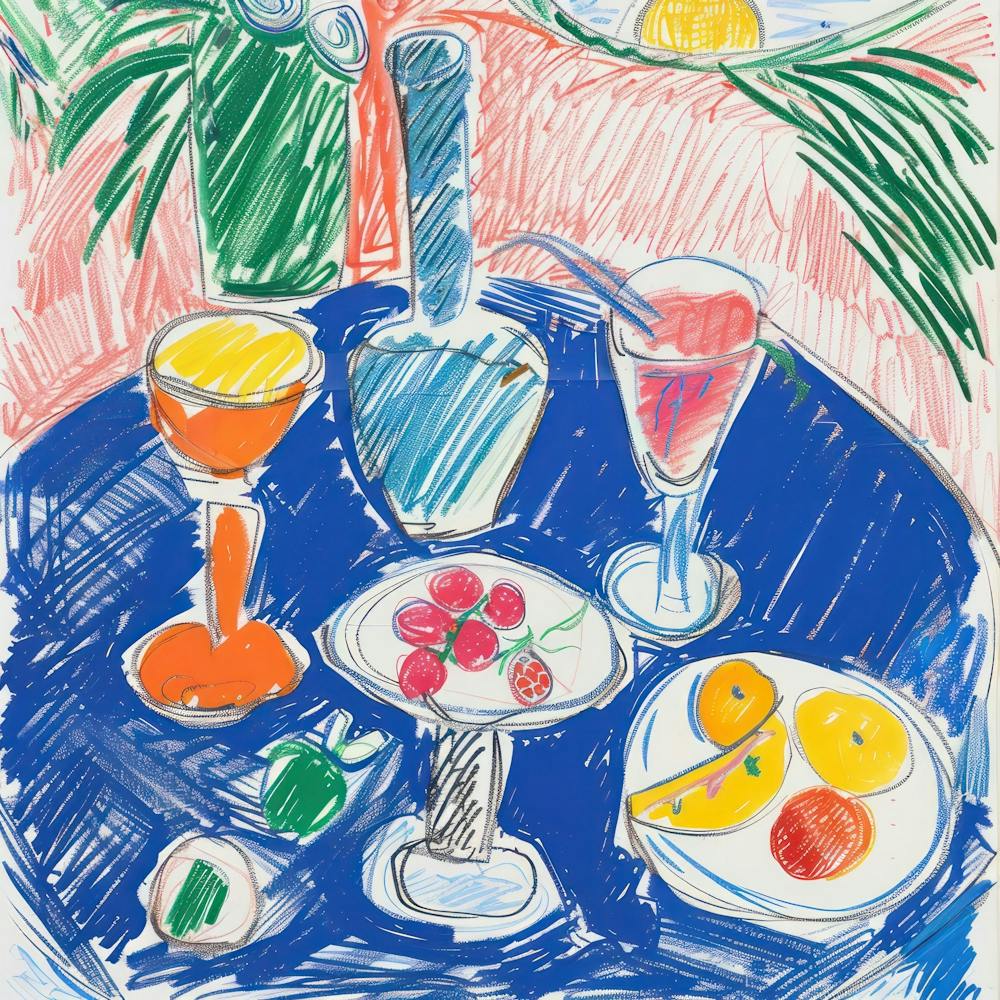 Wine Lunch Matisse Style 9