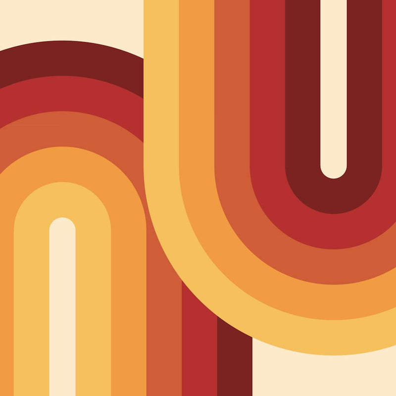 Midcentury Modern Geometric Arch Rainbow 11 In Retro Vibes 02