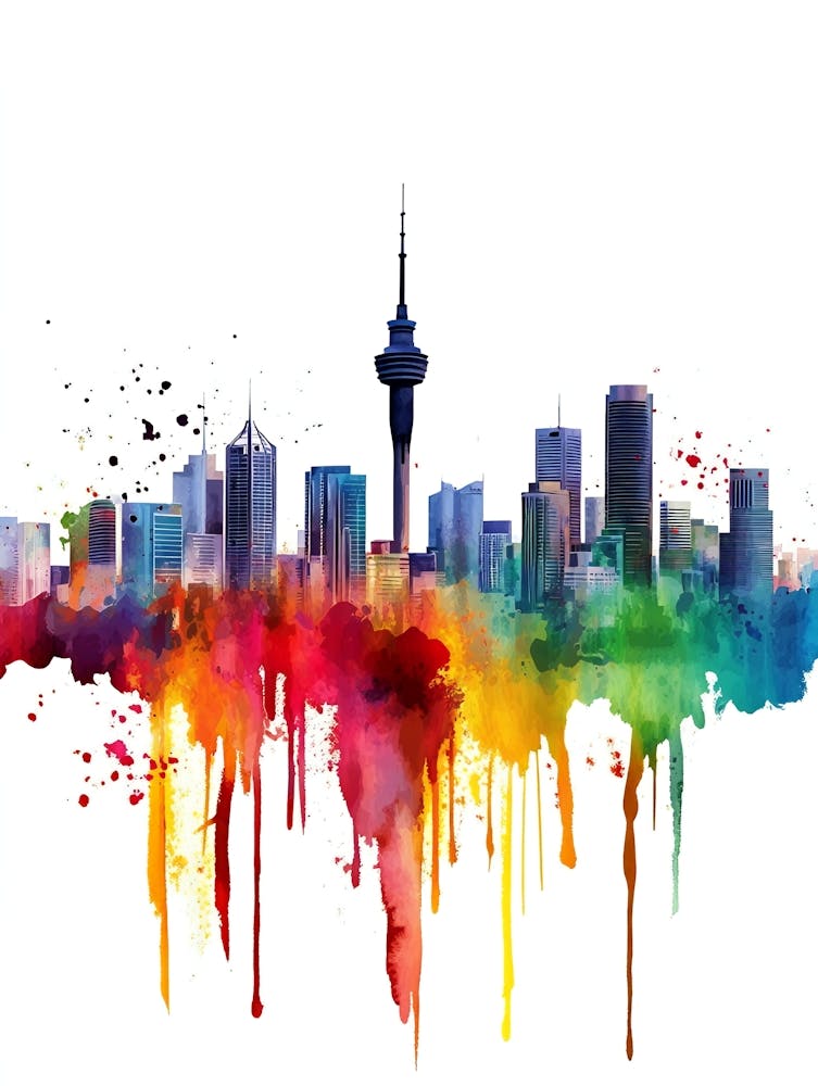 Auckland City Skyline