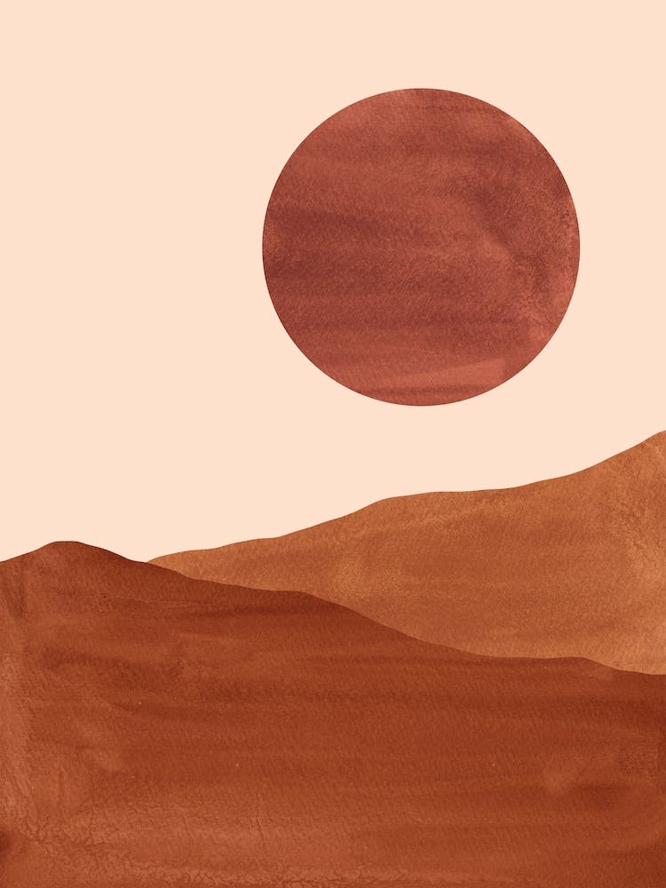 Terracotta Desert Landscape