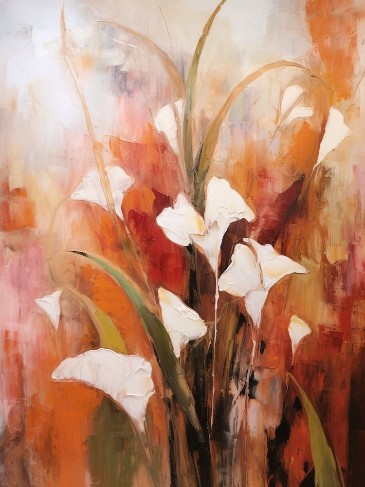 Fall Flower Painting Lily Of The Valley 1