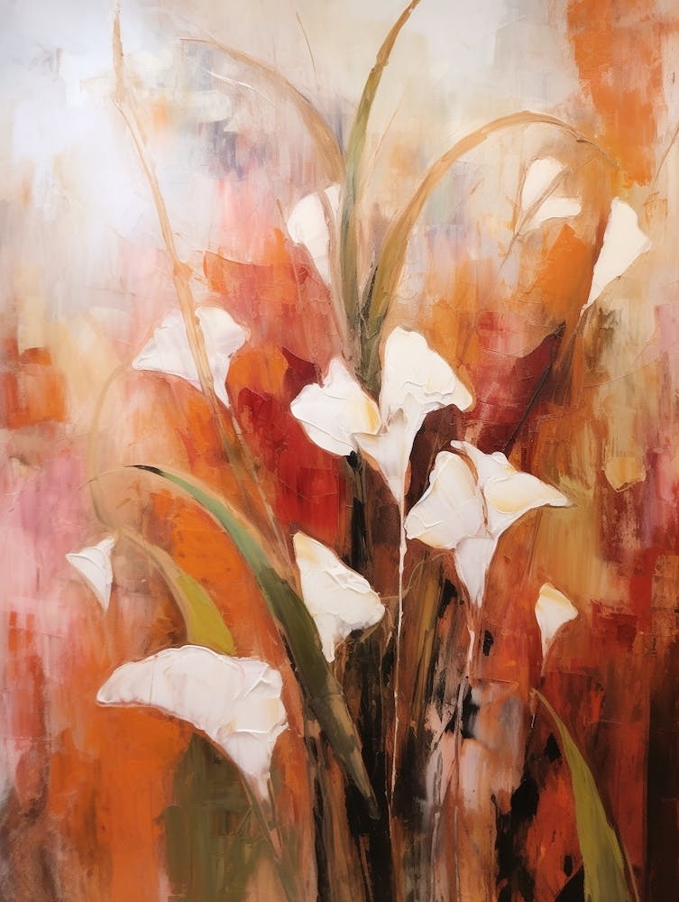 Fall Flower Painting Lily Of The Valley 1